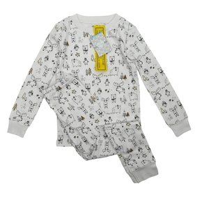 Kissy Kissy Girls Size 6 Christmas Moose Pajama Set